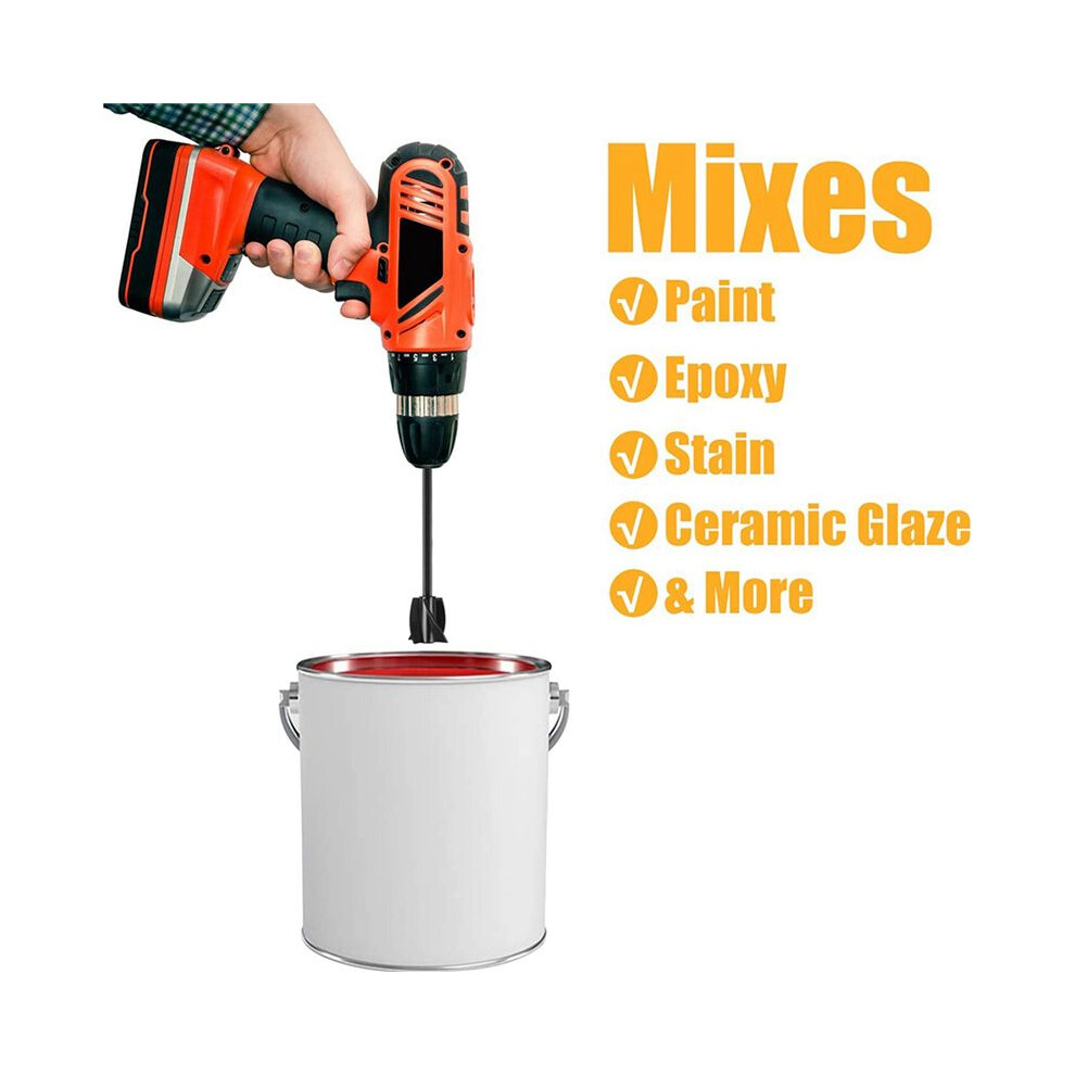 Resin Mixer Paddles, Epoxy Mixer Attachment For Drill, Reusable Paint Stirrer Drill Attachment(12Pcs) 4711464430253