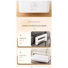 Boîte à Médicaments à Compartiments Multiples, Boîte de Rangement de Médicaments, Boîte à Médicaments D'Urgence Multifonctionnelle Portable C
