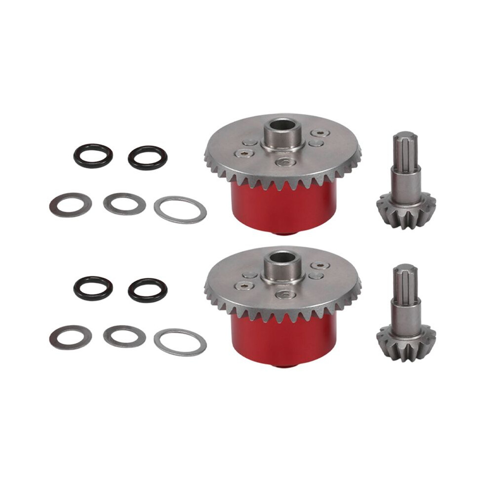 6X Metal Diff Case Diff Gear 37T Input Gear 13T For Arrma 1/10 Kraton Senton Rock Granite Outcast 4X4 Parts,1 Red 6033609202609