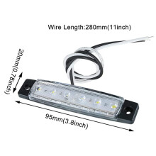 12Pcs LED Marine Boat Lights Marine Courtesy Light Strip Deck Transom Cockpit Navigation Lighting Waterproof 12V,White