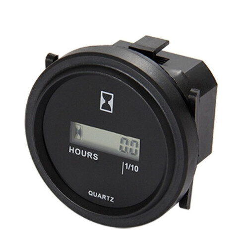 Digital Hour Meter Resettable Total Running Hours Data Storage for Lawn Mower Tractor Generator  Cart Marine ATV 2