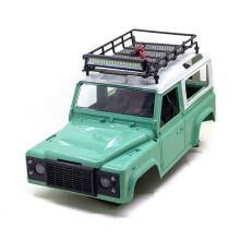 2X for MN D90 D91 MN90 MN99S 1/12 RC Car Upgrade Parts Metal Luggage Carrier Tray Roof Rack with LED Light Accessories