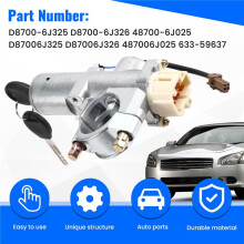 Car Steering Ignition Lock Cylinder With Keys Bolts D8700-6J325 for Maxima Sentra Pathfinder 48700-6J025