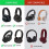 3X Ear Cushion Memory Foam Ear Pads Replacement Compatible with  E65 E65BTNC / Duet NC / Live 650BTNC Live 660 BTNC 5