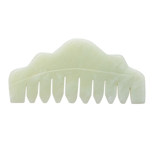 2X Traditional Nature Jade Comb Massage Spa Acupuncture  Therapy Trigger Point Treatment   Gua Sha Board 2