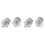 2X, 41MM Motorcycle Front  Screw Fork Cover Cap Preload Adjusters Bolts for  CB400(Silver) 2
