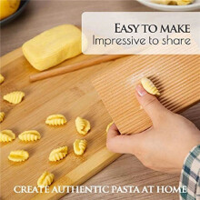 3X Nudeln Holz Butter Tisch und Eis Am Stiel Machen Sie Einfach Hausgemachte Pasta und Antihaft Butter Nudel Brett Gnocchi Rolle