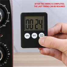 4X Super Thin LCD Digital Screen Kitchen Timer Square Cooking Count Countdown Alarm Magnet Clock