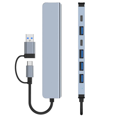 2X Multiport USB Hub 3.0 Multi USB Splitter 4 USB C Port 3.0 2.0  for PC Laptop Computer Hub 1