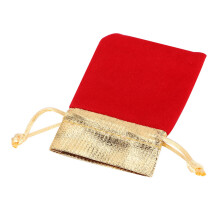 bunte Samttaschen 50 Stück, 7x9 cm, weiche Beutel mit Kordelzug für Schmuckgeschenke
