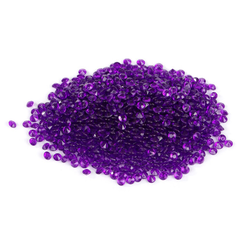 2000pcs Purple Acrylic Confetti Wedding Table Scatter Party Decor 4.5mm 1