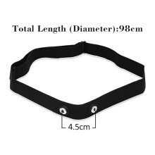 5X Hartslagband Borstband voor Coospo Polar Wahoo Mount Hartslagsensor Monitor Elastic Soft Strap Band Zwart