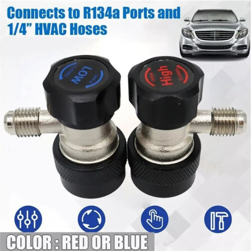 R134aR 1234yf Adjustable Quick Coupling Refrigerant Fluorinated Coupling Tool Automotive Air Conditioner 34a Adapter 2