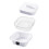 Transparent Plastic Dish Cover with Temperature Display 1