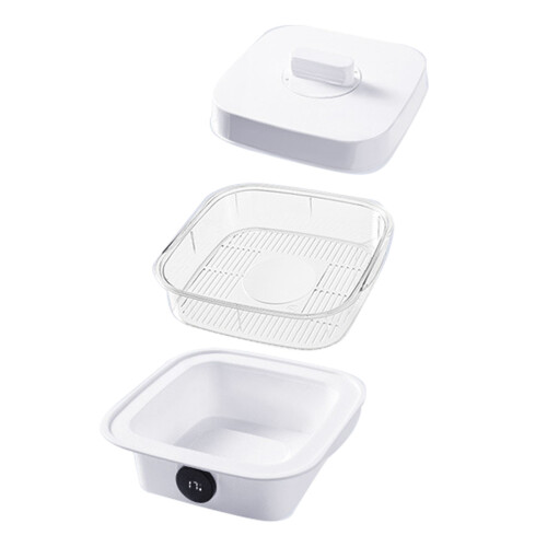 Transparent Plastic Dish Cover with Temperature Display