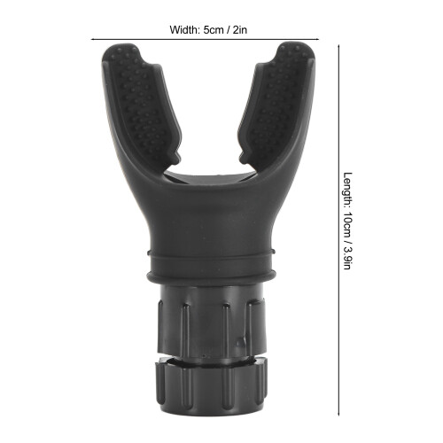 Portable Breathing Exerciser Trainer, Silicone & ABS, 10cm, Black 1
