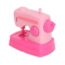 Kids Sewing Machine Toy, Bright Pink, ABS, Portable, Battery Operated