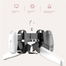 2X Secador de Roupas Portátil Inteligente Dobrável Cabides de Roupas Máquina de Secar Roupa Elétrica para Dormitório Casa Plugue Dos EUA