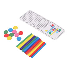 Buntes Farbstick-Puzzle-Spielzeug für die sensorische und kognitive Entwicklung bei Kindern