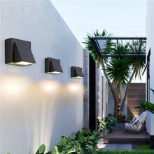 10X 3W Modern Minimalist Outdoor Waterproof Wall Lamp LED Outdoor Garden Light Door Light Warm White
