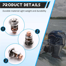 Thermostat 143for Johnson Evinrude (5-235 ) Outboard Motor 18-3553 378065 393659 434841