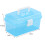 2 Layer Portable Plastic Toolbox 20x11x10.5cm for Household & Work 8