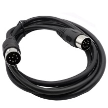 2X Adattatore per Cavo Audio da 8 Pin Din Maschio A Maschio per Computer di Sorveglianza Automotive Precisione Televisiva 5M