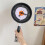 Fried Egg Pan Shape Wall Clock ABS, 420g Black 1