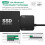 2X USB to  Data Cable, 2.5/3.5 Inch USB3.0 Easy Drive Cable  Hard Disk Adapter Cable(US Plug) 6
