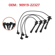 4X Spark Plugs Ignition Cable 90919-22327 9091922327 for   1.6L 1.8L 1993-1997