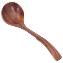 Acacia Kitchen Utensil Wooden Ladle for Soup & Porridge 25cm Length