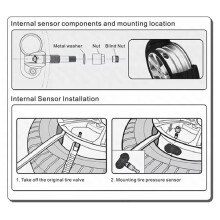 USB Android TPMS Tire Pressure Monitoring System Display Warning System Internal External 4 Sensors for Car Navigation