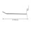 100 x Slatwall Single Hook Pin Shop Display Fitting Hanger Hanger 100mm 2