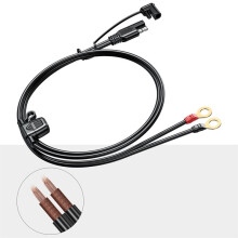 12-24V 18AWG SAE 2 Pin Quick Disconnect to O  Terminal Harness Connecter Cord Connector Cable for Battery Charger