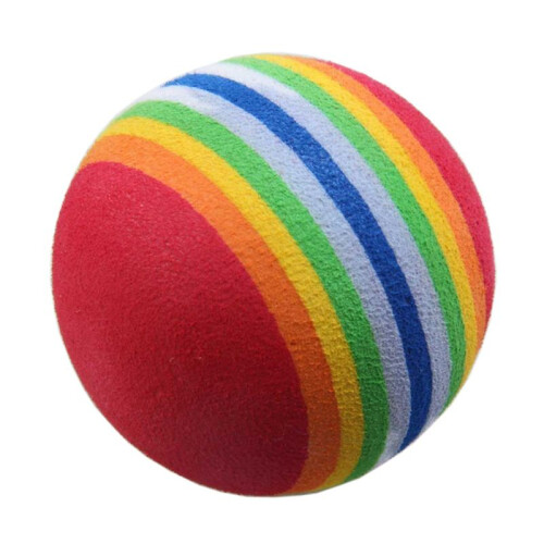 300Pcs  Swing Training Aids Indoor Practice Sponge Foam Rainbow Balls 1