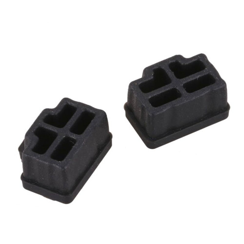 Ethernet Hub Port RJ45 Anti Dust Cover Cap Protector Plug 40Pcs Black 2