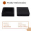 100mm x 100mm Plastic Ribbed Square End Caps Cover Tube Inserts 2 Pcs 7