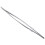 4PC 5.9 Pulgada Largo Tono de Plata Pinzas de Punta Curvada Doblada Forceps Alicates Herramienta de Mano 5