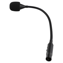Svanhalsmikrofon 3-Stift Flexibel Brusreducering Svanhalsanslutningsmikrofon för Mötesrum