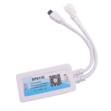 10X Controlador Inteligente RGB de Música Inteligente SP611E para WS2812B SK6812 WS2811 Tira de Cinta LED RGB Direccionable