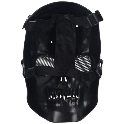 5X Airsoft Mask Skull Full Protective Mask - Black