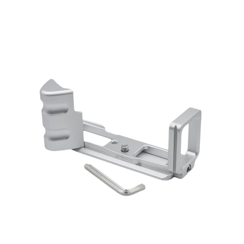 For E-M10iii Camera L Bracket Hand Grip Quick Release Plate Camera Accessories Silver 6032874981134