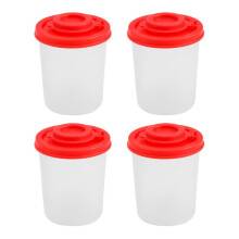 24PCS Salt and Pepper Shakers Moisture Proof Salt Shaker with Red Covers Lids Plastic Airtight Spice Jar Dispenser