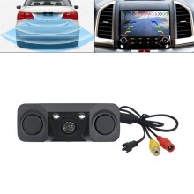 Cámara de Visión Trasera para Coche CCD 3 en 1, Detector de de Estacionamiento, Sensor de Visión Nocturna LED, Pantalla de A Navegación