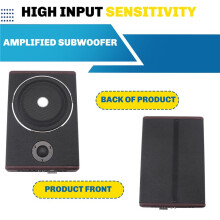 Car Bass Box Audio Underseat Active Amplified Subwoofer Bass Slim Amplifier Bass High Power Speaker 12V New