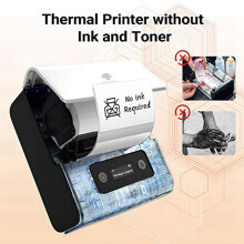 Phomemo M221 Etikettendrucker, Tragbarer -Etikettendrucker für Barcodes, Adressen, Logos, Mailings, Aufkleber, Weiß