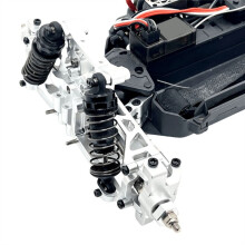 RC Car Upgrade Front and Rear Brackets Kit for UDIRC 1/16 GR UD M16 RC Car Accessories Silver