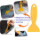 6Pack Plastic  Blades Scraper Tool No Scratch Sticker Removal Scraper for Cleaning Adhesive Label Decal Glue From 4