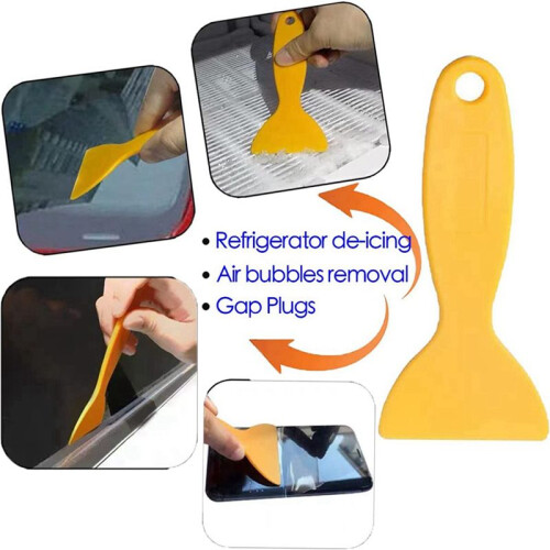 6Pack Plastic  Blades Scraper Tool No Scratch Sticker Removal Scraper for Cleaning Adhesive Label Decal Glue From