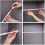 12 Pack Tension Rods, Adjustable Spring Cupboard Bars Rod Curtain Rods White 3
